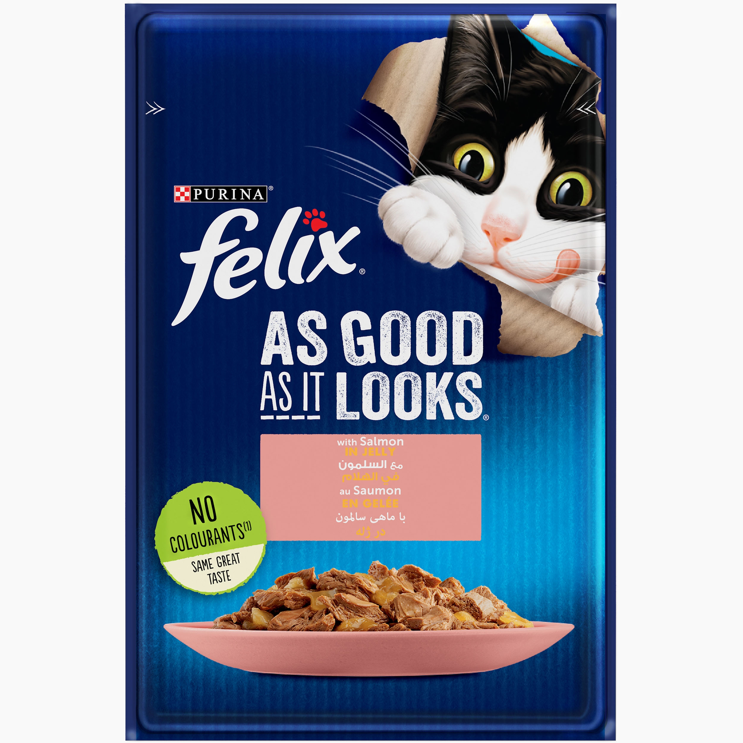 Felix As Good As It Looks with Salmon in Jelly Wet Cat Food Purina